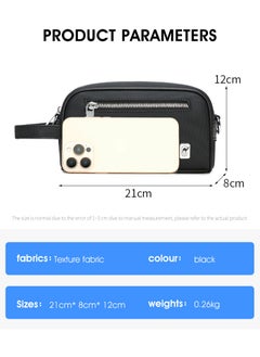 809 Stylish Men’s Handbag Organizer Clutch Crossbody Business Waterproof Pouch For Travel Daily essentials Every Day Carry Bag - Black - pzsku/ZE1CC9178EA3F99B76158Z/45/_/1739458839/9aee0348-9820-432d-a9d5-7cb315bb3bf7