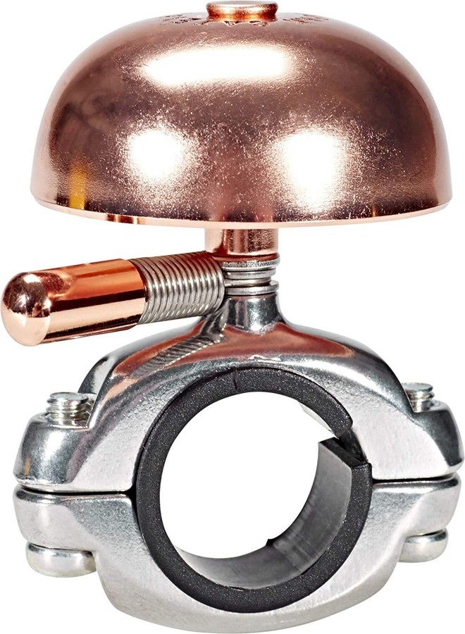 CATEYE OH-2200 Yamabiko Bicycle Bell – Classic Brass Bike Bell with Loud 85 Decibel Sound for Safety, Fits Road, MTB, Kids Bikes, Aluminum Bolt-on Design - Image 1