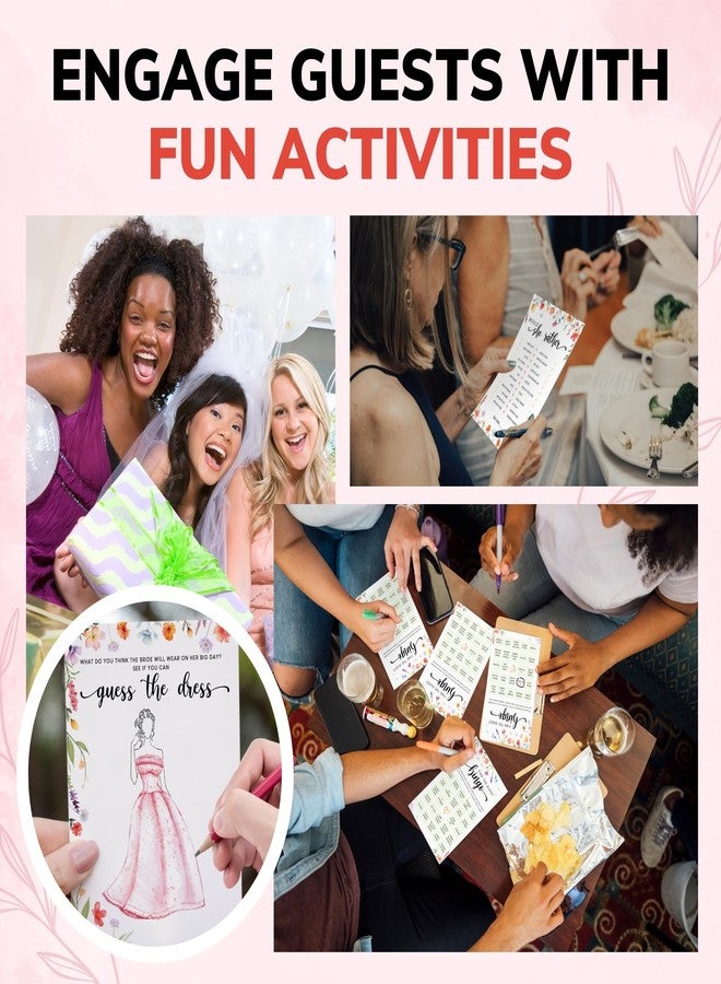 Stofinity Wildflower Bridal Shower Games 30 Guests - 4 Funny Floral Wedding Shower Games, Love In Bloom Bridal Shower Decorations, Bingo Bridal Party Game - Image 3