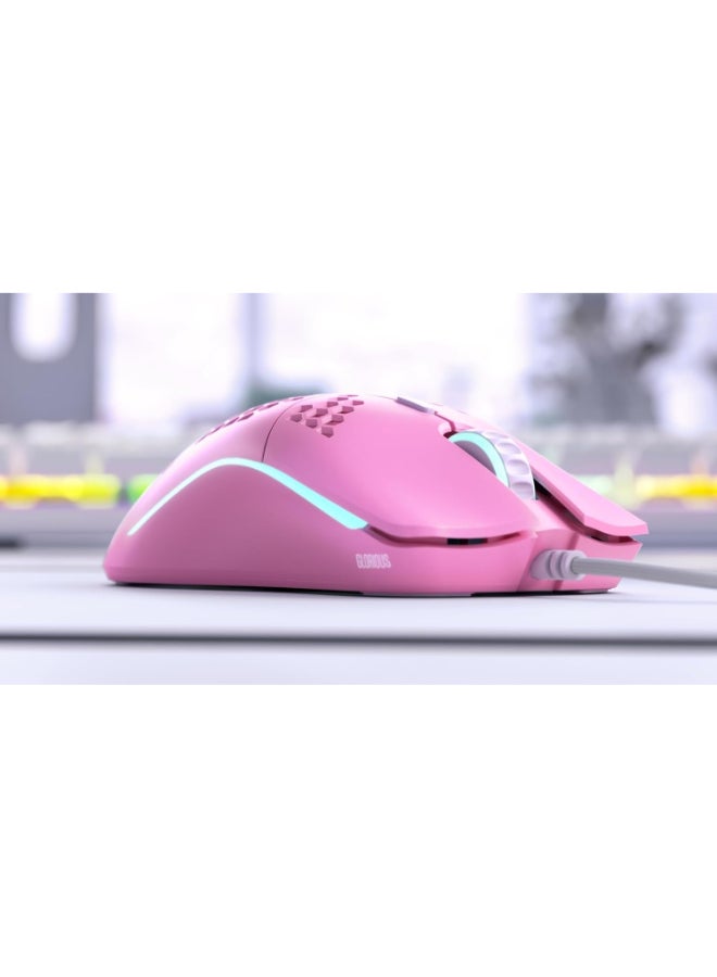 Glorious Model O-Minus Wired Gaming Mouse - Rgb 58G Lightweight Gaming Mouse - Pixart Pmw-3360 Sensor - Limited Edition - Pink Forge - Image 4