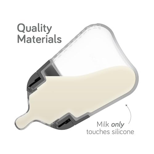 NANOBÉBÉ Nanobebe Flexy Silicone Baby Bottle, Anti-Colic, Natural Feel, Non-Collapsing Nipple, Non-Tip Stable Base, Easy to Clean 2-Pack, Sage, 5 oz - Image 2