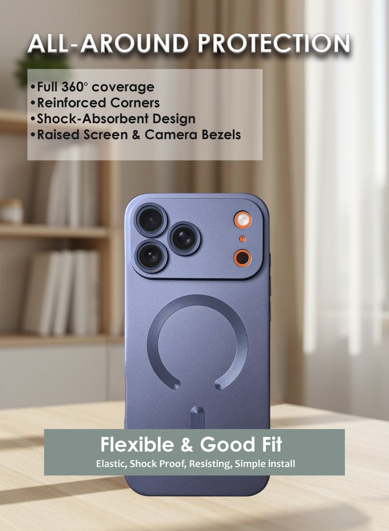 Apple iPhone 17 Pro Max MagSafe Silicone Case Back Cover, Anti-Yellow Shockproof Back Cover,Durable & Accurate Cut-outs - Scratch, Dust & Smudge Protection, Slim Phone Cover with Strong Magnet for Apple iPhone 17 Pro Max - Image 4