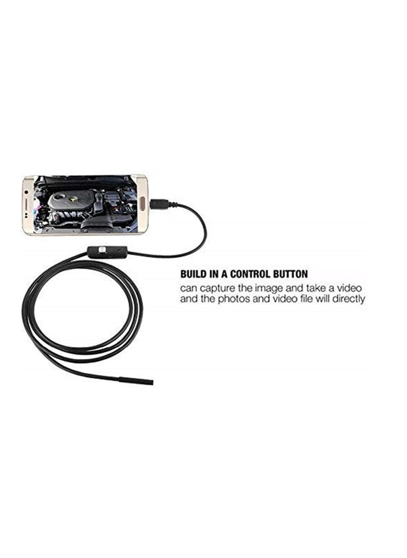 Android Endoscope Waterproof Snake Borescope USB Inspection Camera 2 Meter