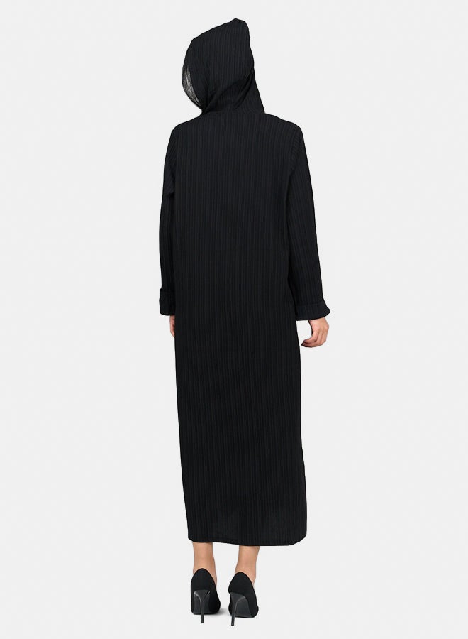 Clue Self Pattern Hooded Dress  - Image 3