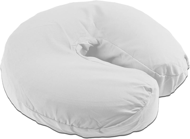 Body Linen Tranquility Microfiber Massage Face Rest Covers for Massage Tables and Chairs  Durable Lightweight and Extra Soft Microfiber Face Cradle Covers  10 Pack White
