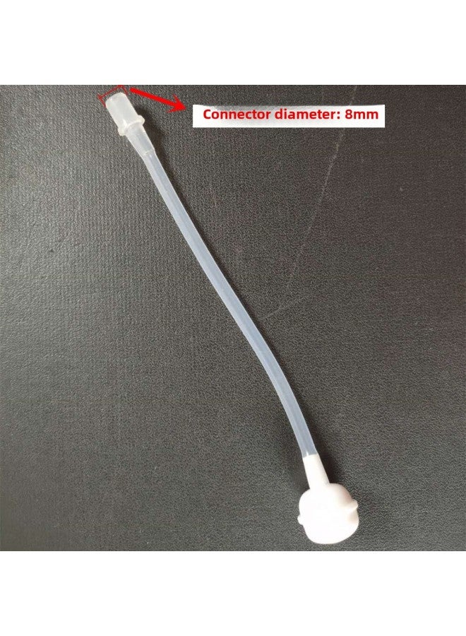 Bottle Transformation Drinking Cup Accessories Straw Universal Straw Replacement Hose + Connecting Buckle + Gravity Ball Silicone Tube-Color:8*160 - Image 1