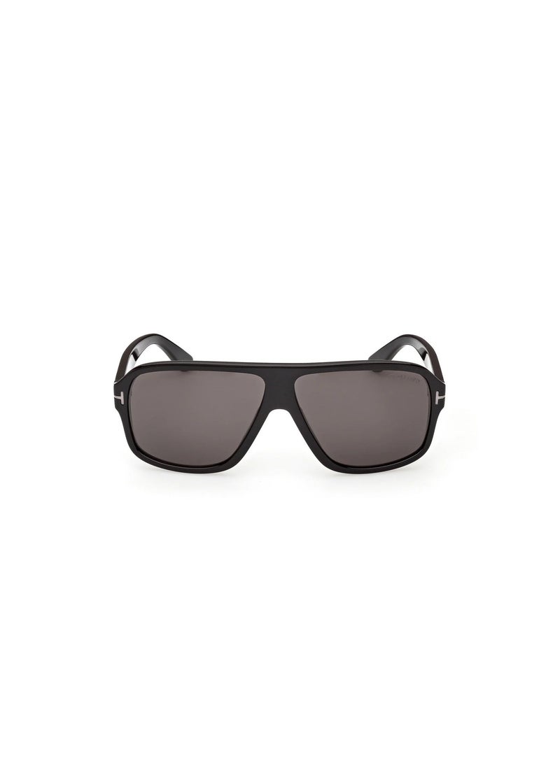 توم فورد نظارات شمسية رجالية من توم فورد، طراز ويليام FT1335N 01A، بإطار كامل، بتصميم طيار. - Image 2