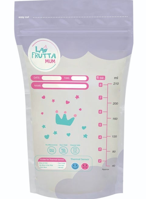Lafrutta Milk Storage Bags 210Ml 25Pcs