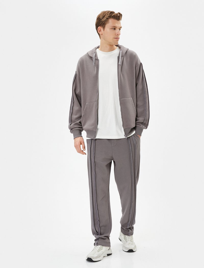 KOTON Drawstring Seam Detail Pocket Sweatpants - Image 1