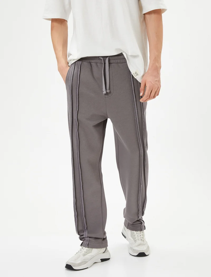 Koton  Drawstring Seam Detail Pocket Sweatpants for Men | Best Price UAE