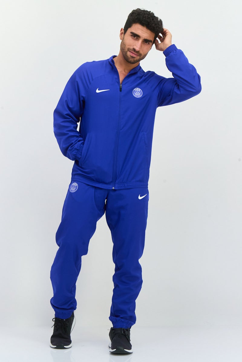 Nike Men 2 Pcs Sportswear Fit Long Sleeve Training Tracksuits, Blue - Image 1