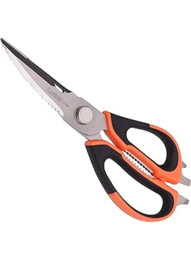 Harden 220mm Stainless Steel Multi-Purpose Household and Kitchen Scissors, 3mm Thickness, Ergonomic Comfortable ABS Handle 570362