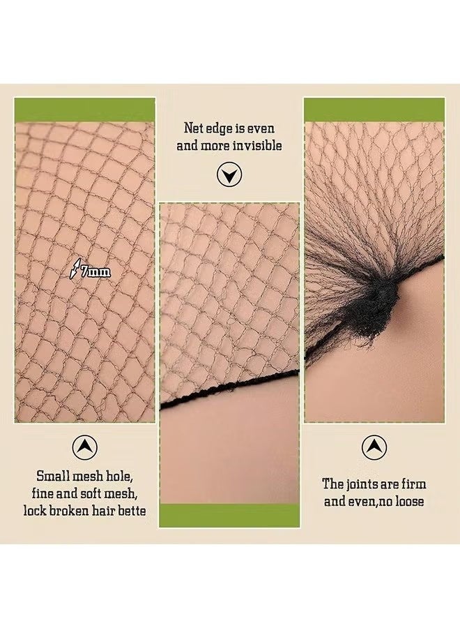 Set of 50 hair nets and 50 U shaped pins Invisible Elastic Hair Nets And Clips For Making Ballerina Hair Buns - Image 5