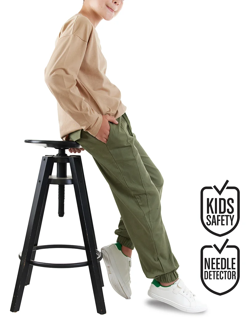 دينوكيدس بنطلون قطن بيج للأولاد