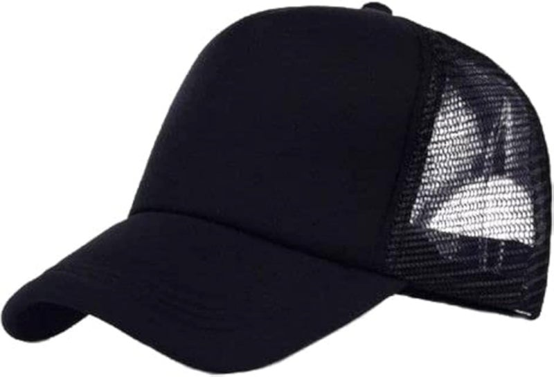 Mesh Sports Cap Black