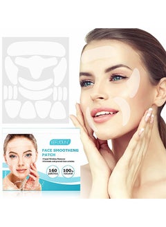 Face Smoothing Patch 160PCS - Forehead Winkle patches - Face Smoothing Patch - Face Lift Tape Invisible - Wrinkle Patches For Face Overnight - Facial Patches To Reduce Fine Wrinkles - Frown And Smile Lines