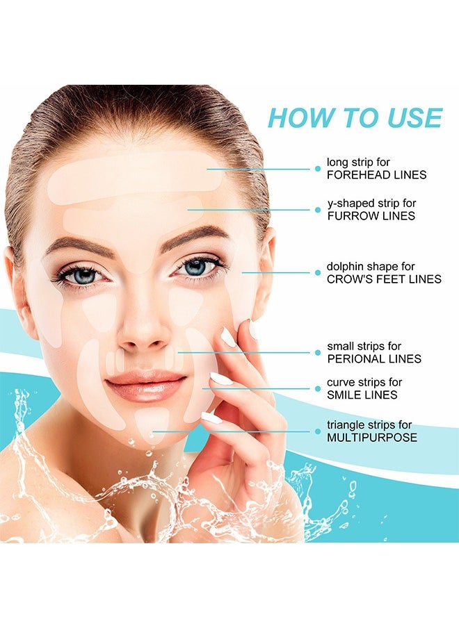 Sefudun - Face Smoothing Patch 160PCS - Forehead Winkle patches - Face Smoothing Patch - Face Lift Tape Invisible - Wrinkle Patches For Face Overnight - Facial Patches To Reduce Fine Wrinkles - Frown And Smile Lines - Image 1