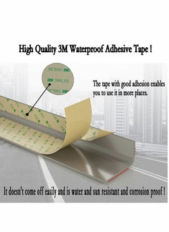 Y&D Stair Leading Edge Protector, Waterproof Anti-Slip Rubber Step Adhesive Decorative Protection Strip for Home School Nursing Indoor and Outdoor Steps(Grey)  - Image 5