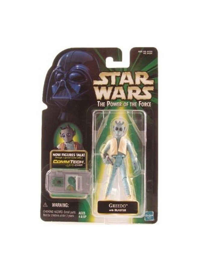 Star Wars, The Power of The Force Comm Tech, Greedo Action Figure, 3.75 Inches