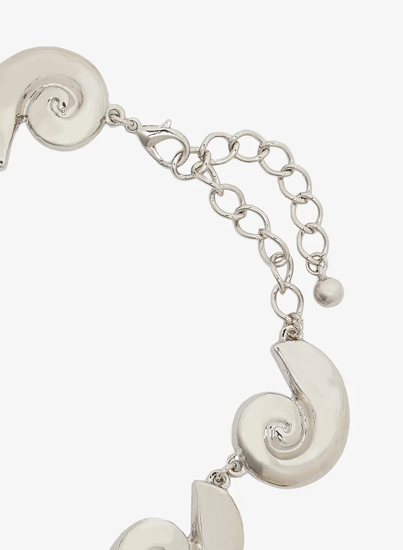 Ginger Silver Shell Necklace for Women | Best Price UAE