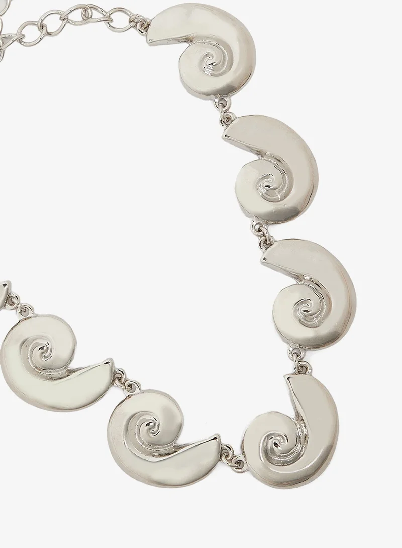 Ginger Silver Shell Necklace for Women | Best Price UAE
