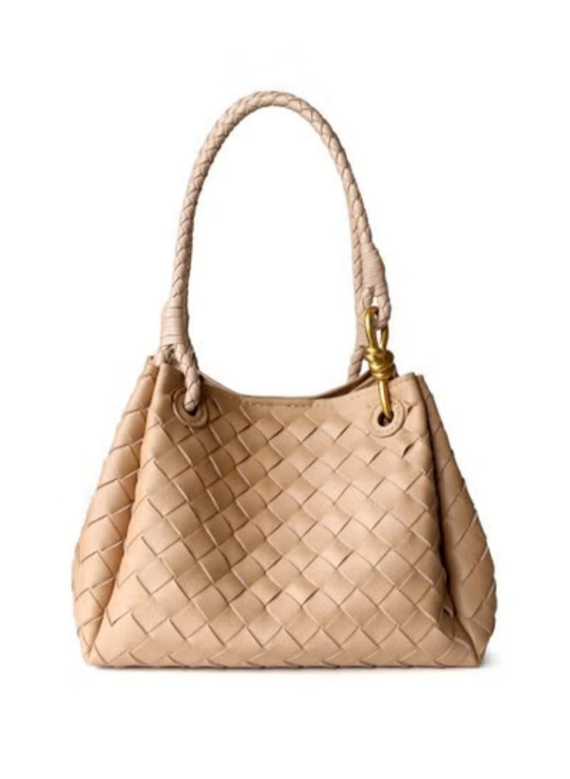 حقيبة براشوت صغيرة من جلد مضفر من فينيتا هيا بنا نذهب