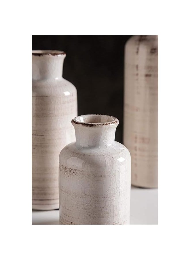 MIXDE White Vase Set - Farmhouse, Aesthetic, Boho Decor for Every Room  - Image 3