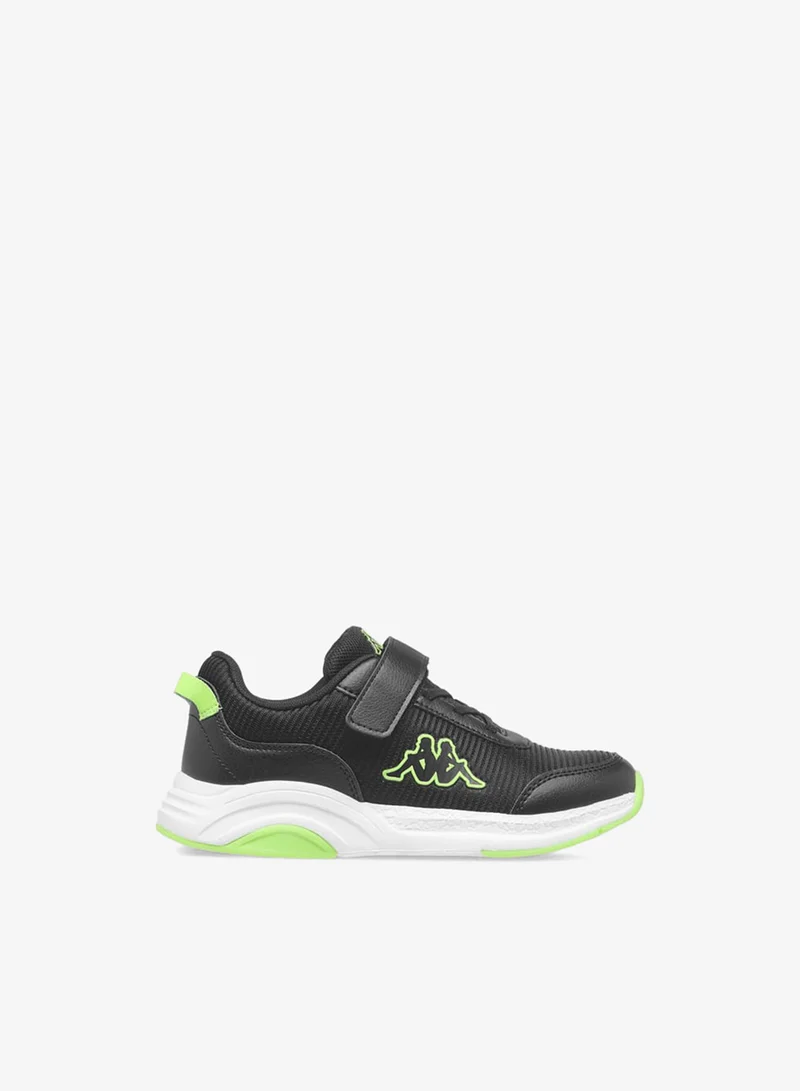 Kappa Boys' Logo Print Sports Shoes With Hook And Loop Closure