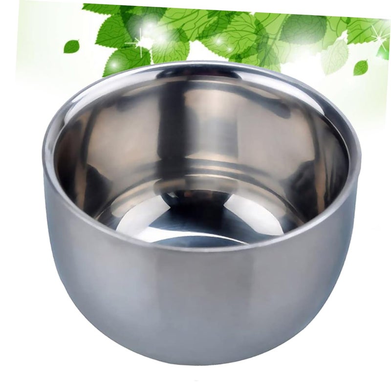 Stainless Steel Shaving Bowl For Men Soap Lathering Cup Razor Bowl - Image 4