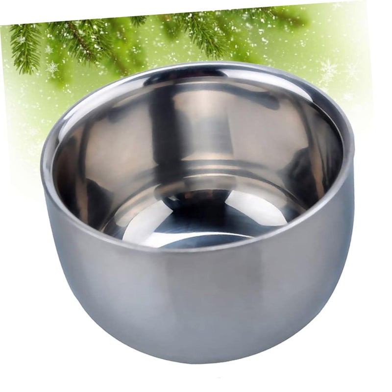 Stainless Steel Shaving Bowl For Men Soap Lathering Cup Razor Bowl - Image 3