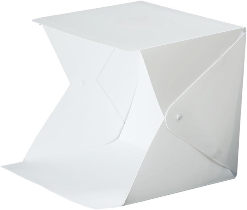 ABOOFAN Portable Mini Photo Light Box Tent with Foldable LED Softbox and 2-Color Backdrops for Product Photography and Small Item Shooting - Image 1