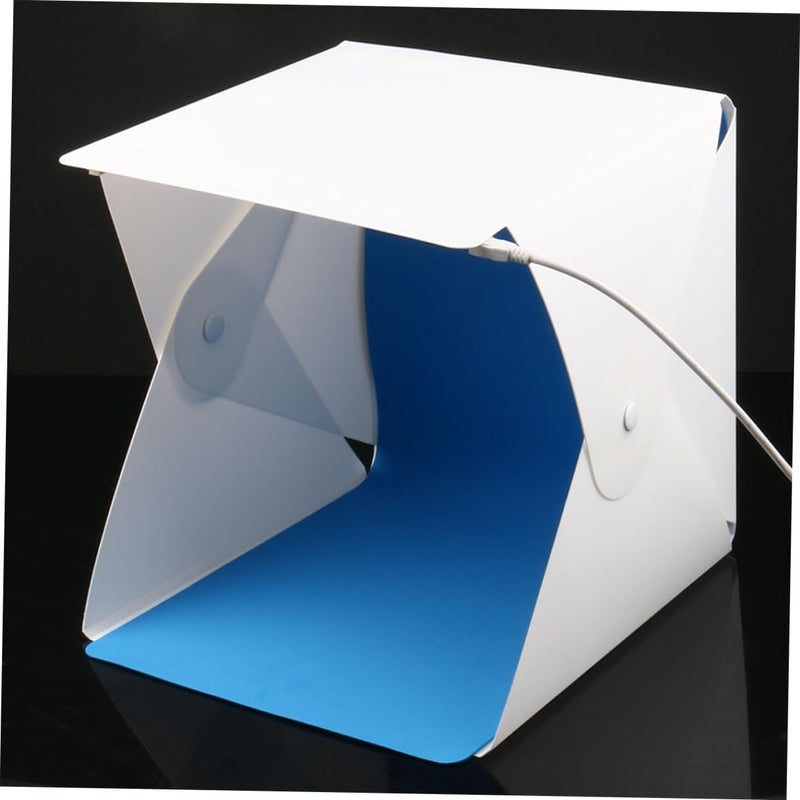 ABOOFAN Portable Mini Photo Light Box Tent with Foldable LED Softbox and 2-Color Backdrops for Product Photography and Small Item Shooting - Image 4