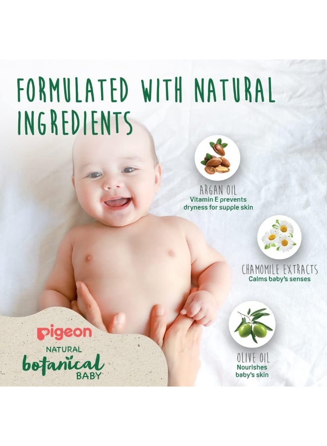 Pigeon Natural Botanical Baby Milky Lotion, Hypoallergenic, Good For Sensitive Skin, With Argan, Olive And Chamomile, Day Moisturiser, 500ml - Image 4