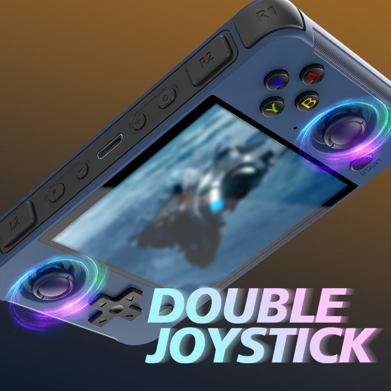 Portable Game Console: Purple 4-Inch IPS 720*720 Screen Dual TF Card Support - WIFI5 Bluetooth-Compatible Retro Game Console for Handheld Gaming, TV Output, Multiplayer Sessions - Image 4