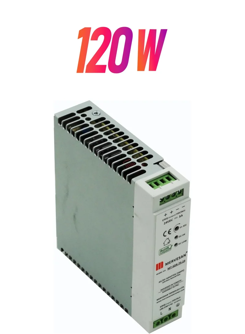 Mervesan MT-SDR-120-48 48V 2.5A Rail Type Smps Adapt
