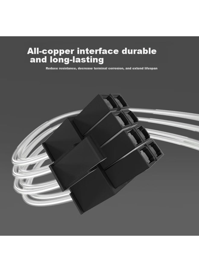 Burlefran Cpu Power Adapter Cable 4Pin To 8Pin Power Conversion Cable 4P To 8P 4-Pin To 8-Pin Power Conversion Cable - Image 3