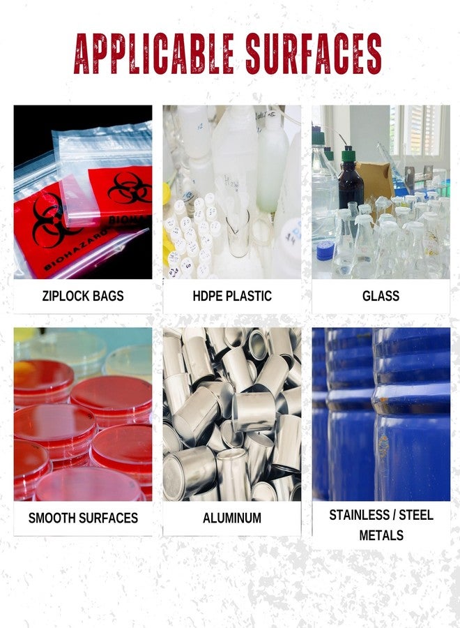 Safety Supply Mart ملصق تحذير من المخاطر البيولوجية، 6 بوصات × 6 بوصات، عبوة من 12 ملصقًا، ورق مطلي، ملصق رمز المخاطر البيولوجية العالمي باللون الأحمر البرتقالي للاستخدام في المستشفيات والصناعات، ذاتي اللصق - Image 4