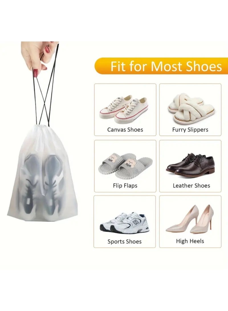 ZedAura 10 Pack Shoe Bags for Travel, Waterproof Travel Shoe Bags for Packing,Large Travel Bag for Shoes, Storage Bags Travel Essentials Men for and Women - Image 2