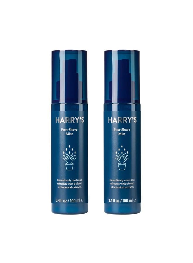 Harry's Post Shave Mist, Alcohol-Free Formula made with Aloe, Eucalyputus, and Tea Tree, 3.4 Fl. Oz, Pack of 2  - Image 1