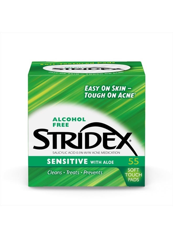 ldreamam - Stridex Medicated Pads, Sensitive, 55 Count - Image 1
