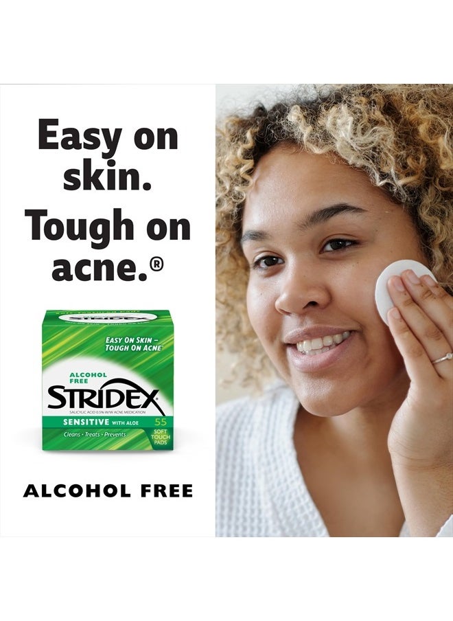 ldreamam - Stridex Medicated Pads, Sensitive, 55 Count - Image 1