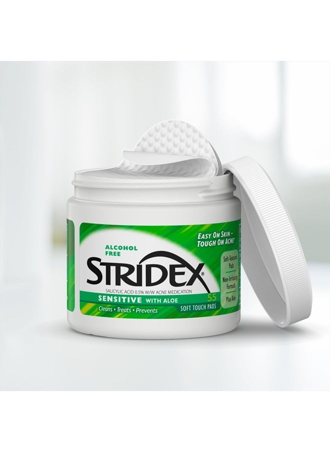 ldreamam - Stridex Medicated Pads, Sensitive, 55 Count - Image 1