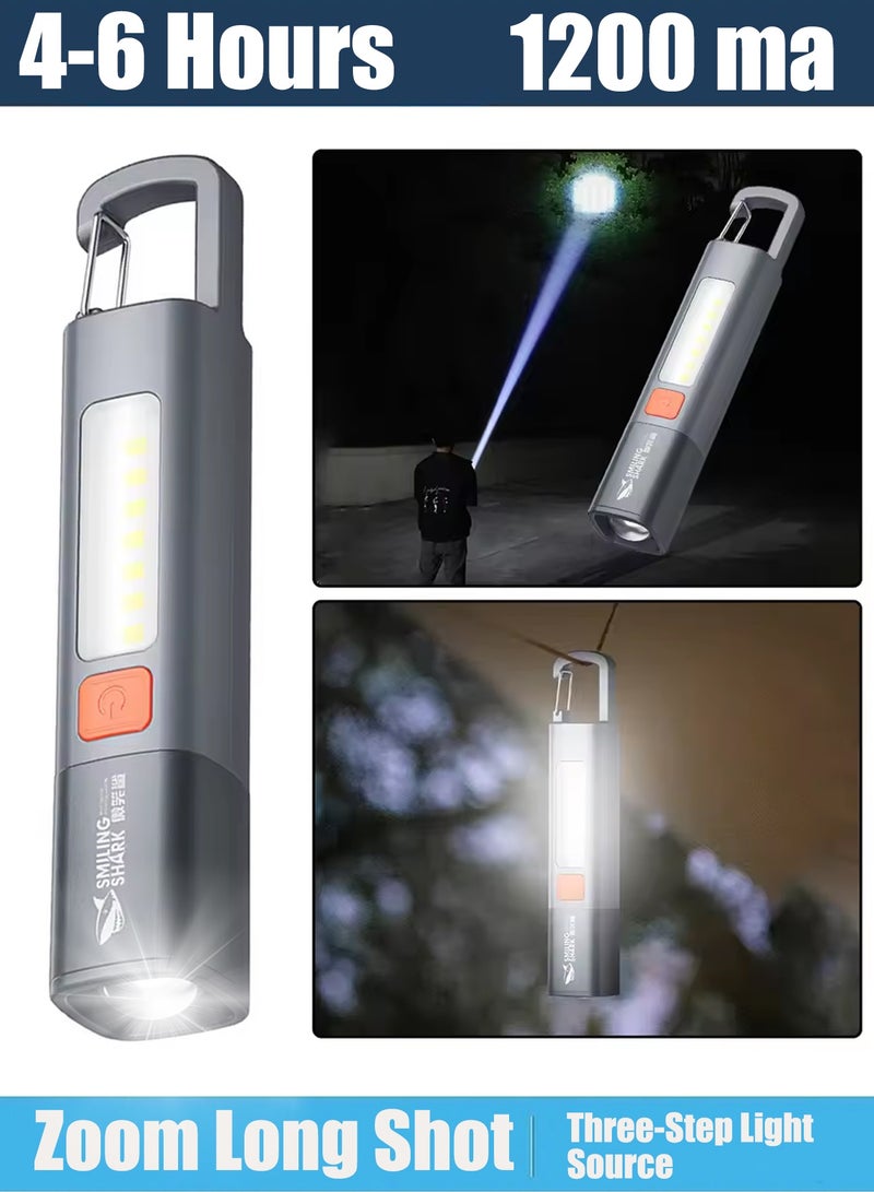 Flashlights,Rechargeable LED Flashlights High Lumens, 10,000 Lumens Super Bright Flashlight with USB Cable and Hook, 3 Modes, Waterproof Flash Light Handheld Powerful Flashlight for Home Camping - Image 1