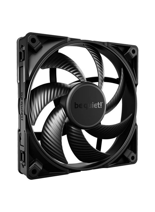 be quiet! مراوح هيكل Silent Wings Pro 4 مقاس 140 مم PWM، 7 شفرات مروحة مُحسَّنة، سرعة المروحة 2400 دورة في الدقيقة، تدفق هواء يصل إلى 165.5 CFM، تقنية محمل FDB، أسود | BL099  - Image 1