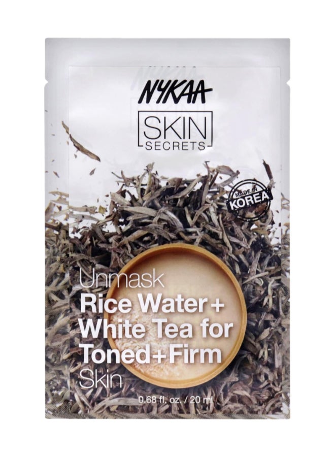 نيكا قناع ورقي من ماء الأرز والشاي الأبيض من نايكا سكين سيكريتس - Image 1