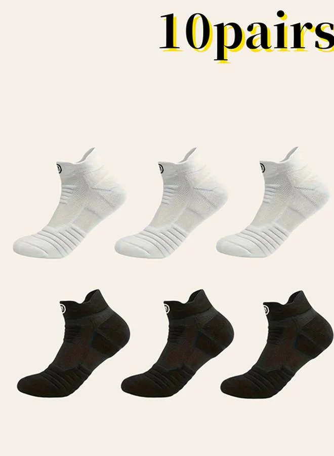 Take Two Pack of 10 - Multicolor Short Crew Socks