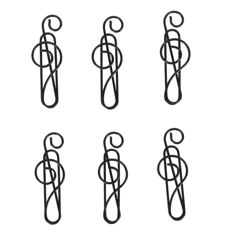Creative Paper Clips: 1 Pack Cute Music Notes Style, Non-Skid Ridged Finish - Multifunctional File Classification Clips for Home, Office, School Desk Organization - Image 5