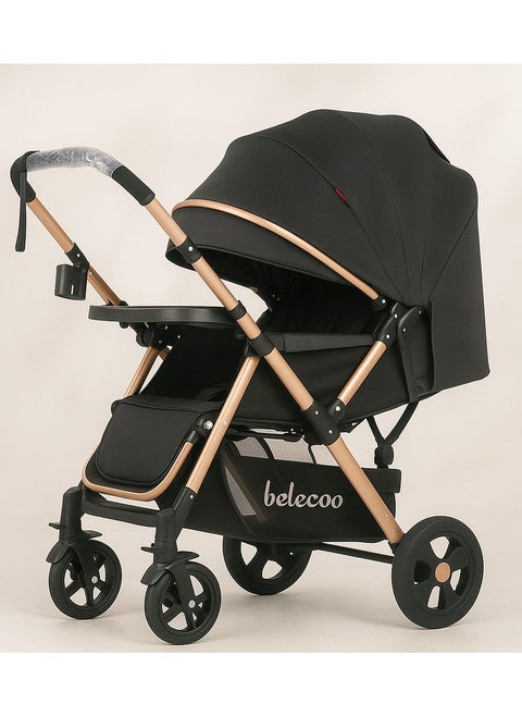 High-quality single baby  stroller ( black ) 511