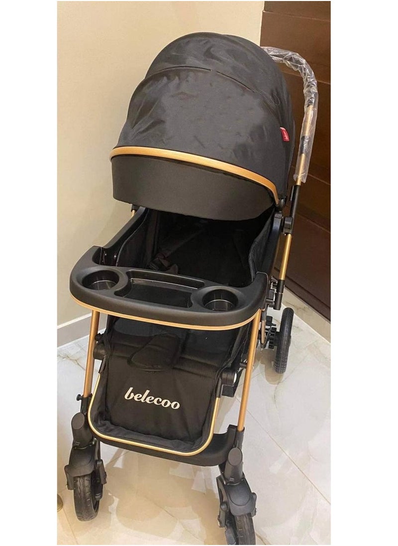 belecoo High-quality single baby  stroller ( black ) 511  - Image 2