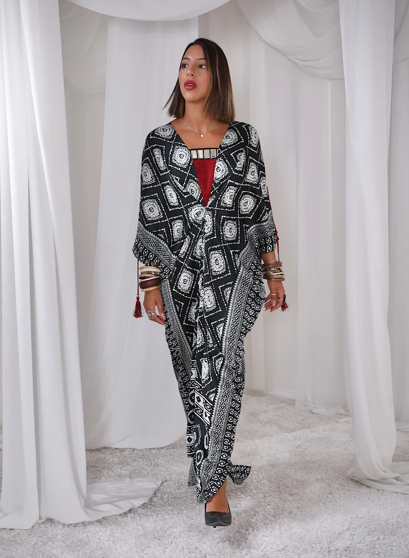 إكستاسي Printed Kaftan